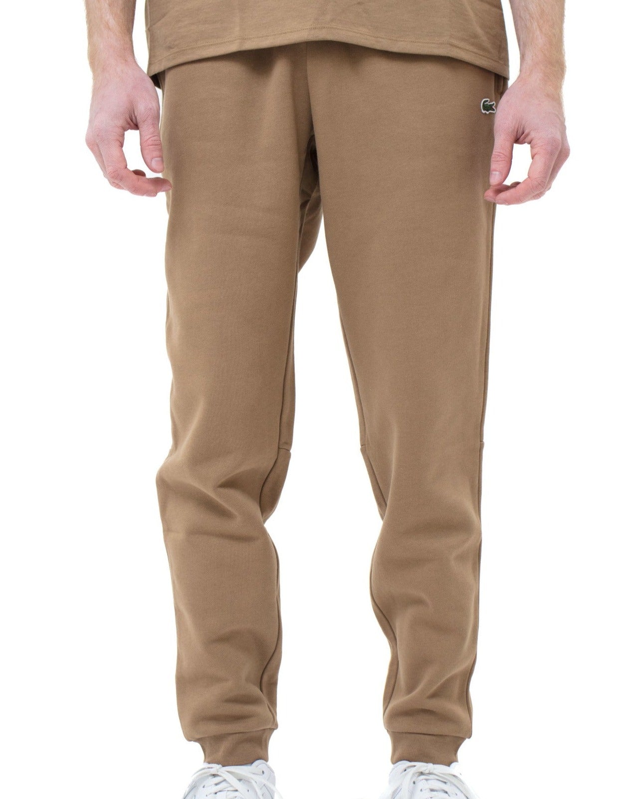 LACOSTE - SOLID FLEECE JOGGER - LIGHT BROWN