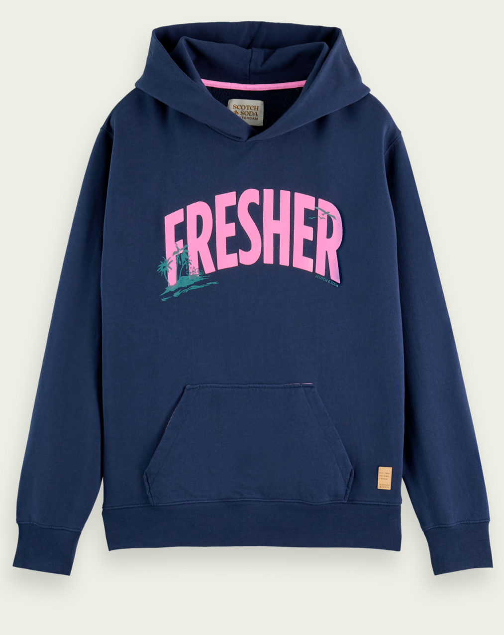 “Scotch & Soda” Graphicプリントフーディ Navy NWT Scotch & Soda Men's Relaxed Fit Graphic Hoodie Size